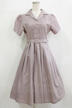 画像1: an another angelus / フロントピンタック使い開衿ワンピース Free DARK PINK H-26-02-08-019-CA-OP-NS-ZH