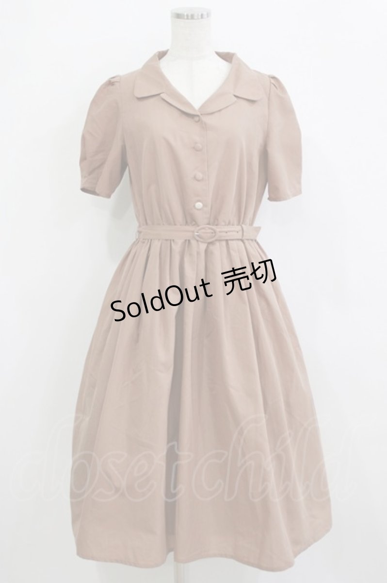 画像1: F&A / 5分袖開衿シャツワンピース Free BEIGE H-26-02-08-020-LO-OP-NS-ZH (1)