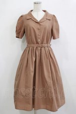 画像1: F&A / 5分袖開衿シャツワンピース Free BEIGE H-26-02-08-020-LO-OP-NS-ZH (1)