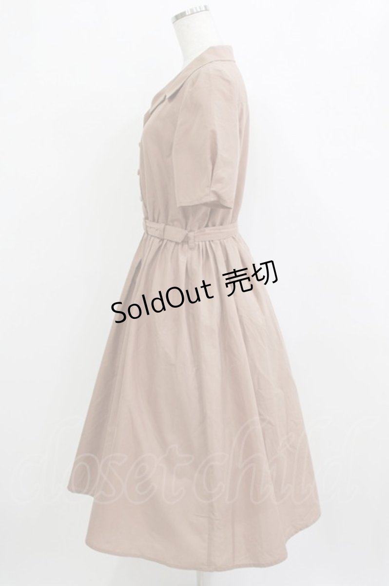 画像2: F&A / 5分袖開衿シャツワンピース Free BEIGE H-26-02-08-020-LO-OP-NS-ZH (2)