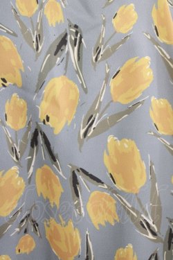 画像4: Fi.n.t / 刺繍入りチューリップ柄ジャンパースカート Free SAX H-26-02-08-021-CA-OP-NS-ZH