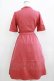 画像3: an another angelus / レトロ変型開衿ワンピース Free CORAL RED H-26-02-08-022-CA-OP-NS-ZH (3)