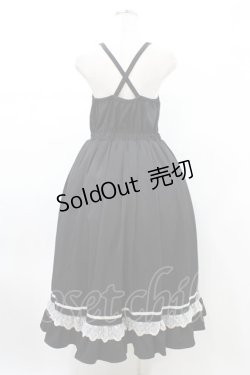 画像2: axes femme POETIQUE / フリルデザインキャミワンピース M ブラック H-26-02-09-040-AX-OP-NS-ZH