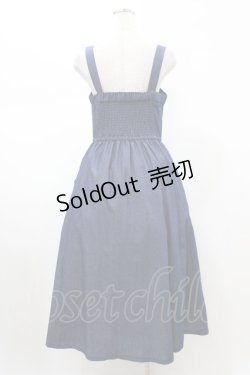 画像2: axes femme / センタージップデニムジャンパースカート Free インディゴ H-26-02-09-042-AX-OP-NS-ZH