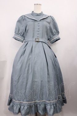 画像1: Kurumi Collaboration / マリンアカデミアワンピース L サックス H-26-02-09-1004-EL-OP-NS-ZH