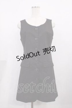 画像1: Fi.n.t  / ストライプジレジャンパースカート Free WINE RED H-26-02-09-1005-LO-OP-NS-ZH