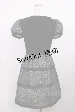 画像2: JESUS DIAMANTE / ルーブルワンピース 40 ブラック H-26-02-09-1007-JE-OP-NS-ZH