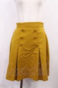 Fi.n.t / ダブル釦ボックスプリーツミニスカート Free MUSTARD H-26-02-09-1008-CA-SK-NS-ZH