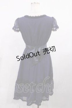 画像2: axes femme / シフォンワンピース M ブルー H-26-02-09-1012-AX-OP-NS-ZH