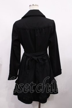 画像2: axes femme / トレンチコート M ブラック H-26-02-09-1013-AX-CO-NS-ZH