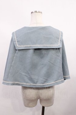 画像2: Kurumi Collaboration / マリンアカデミアケープ L サックス H-26-02-09-1016-EL-JA-NS-ZH