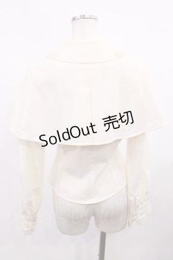 画像2: Innocent World / ケープ付きセシルブラウス M 生成×生成/Beige×Beige H-26-02-09-1018-IW-BL-NS-ZH