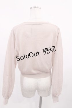 画像2: an another angelus / ローズ絵画釦シアーニットカーディガン Free L/PINK H-26-02-09-1020-CA-TO-NS-ZH