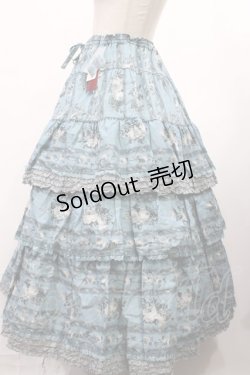 画像2: PINK HOUSE / Avonlea Rosesプリントスカート Free ブルー H-26-02-09-1002-LO-SK-NS-ZH