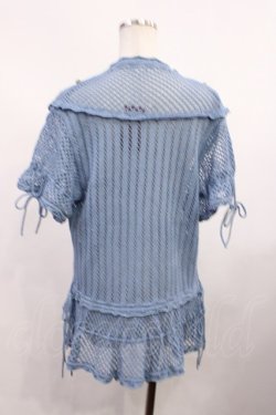 画像3: PINK HOUSE / モチーフ付き透かし編みカーディガン Free ブルーグレー H-26-02-09-1022-LO-TO-NS-ZH