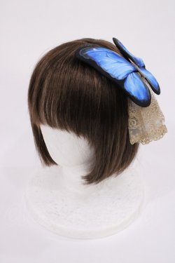画像1: Royal Princess Alice / Morpho Butterfly粟木こぼねコラボ カチューシャ  ブルー H-26-02-09-1024-LO-AC-NS-ZH