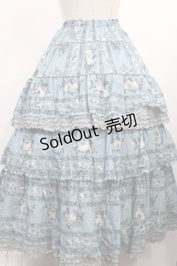 画像3: PINK HOUSE / Avonlea Rosesプリントスカート Free ブルー H-26-02-09-1002-LO-SK-NS-ZH