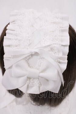 画像2: ALICE and the PIRATES / フランチェスカフリルヘッドドレス  オフ白 H-26-02-09-1028-PA-AC-NS-ZH