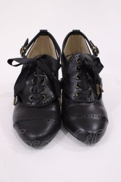 画像1: ALICE and the PIRATES / クラシカルコンビパンプス M ブラック H-26-02-09-1033-PA-SH-NS-ZH