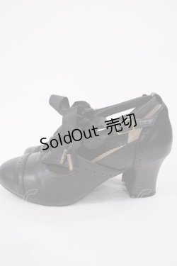 画像2: ALICE and the PIRATES / クラシカルコンビパンプス M ブラック H-26-02-09-1033-PA-SH-NS-ZH