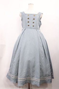 画像1: Kurumi Collaboration / マリンアカデミアジャンパースカート L サックス H-26-02-09-1003-EL-OP-NS-ZH