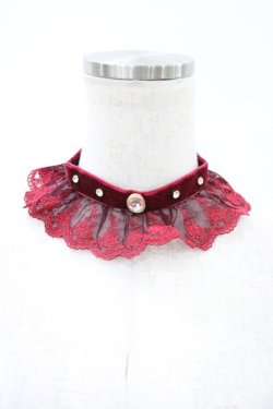 画像1: Virally / 星名桜子/レースチョーカー  ワイン H-26-02-09-010-0-AC-NS-ZH