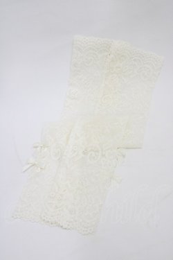 画像1: m petit by misako / AMレースロングアームカバー  生成り H-26-02-09-012-LO-ZA-NS-ZH