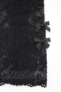 画像2: m petit by misako / AMレースロングアームカバー  ブラック H-26-02-09-013-LO-ZA-NS-ZH