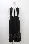 EATME / ボウタイマーメイドワンピース S ブラック H-26-02-09-023-LO-OP-NS-ZH