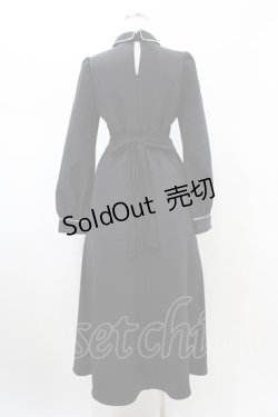 画像2: EAT ME / ナースライクシャツカラーワンピース M ブラック H-26-02-09-026-LO-OP-NS-ZH