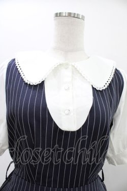 画像3: axes femme / ストライプ柄ドッキングワンピース Free ネイビー H-26-02-09-027-AX-OP-NS-ZH