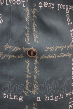 画像3: Fi.n.t / ヨーク切替タイプライター柄ワンピース Free グリーン H-26-02-09-030-CA-OP-NS-ZH