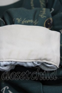 画像5: Fi.n.t / ヨーク切替タイプライター柄ワンピース Free グリーン H-26-02-09-030-CA-OP-NS-ZH