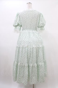 画像2: Hudson honey / しぃぺろ/小花柄ワンピース LL ミント H-26-02-09-033-0-OP-NS-ZH