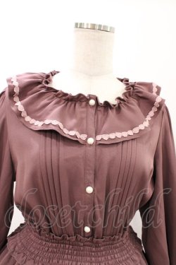 画像3: m petit by misako / AOK*フリルカラータックワンピース L ダークピンク H-26-02-09-035-LO-OP-NS-ZH