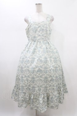 画像1: m petit by misako / MSKトワルドジュイジャンパースカート LL オフ/サックス H-26-02-09-036-LO-SK-NS-ZH