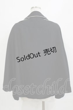 画像3: Moi-meme-Moitie / パイピングケープジャケット 9号 ブラック H-26-02-10-029-MO-JA-KB-ZH