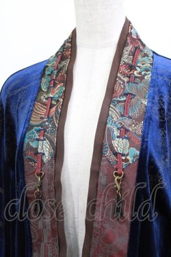 画像5: Ozz oneste / ベロア羽織  ネイビー H-26-02-10-034-OO-TO-KB-ZH