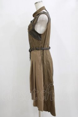 画像2: Ozz Croce / 刺繍ロングZIPベスト  茶 H-26-02-10-037-OO-TO-KB-ZH