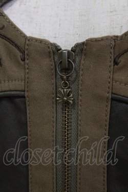 画像4: Ozz Croce / 刺繍ロングZIPベスト  茶 H-26-02-10-037-OO-TO-KB-ZH