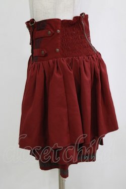 画像2: Ozz On / ハイウエストフリルパンツ  ボルドー H-26-02-10-040-OO-PA-KB-ZH