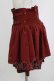 画像2: Ozz On / ハイウエストフリルパンツ  ボルドー H-26-02-10-040-OO-PA-KB-ZH (2)