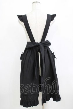 画像3: Moi-meme-Moitie / Gardenia裾タックエプロン  ブラック H-26-02-10-041-MO-OP-KB-ZH