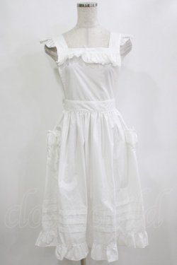 画像1: Moi-meme-Moitie / Gardenia裾タックエプロン  オフホワイト H-26-02-10-042-MO-OP-KB-ZH