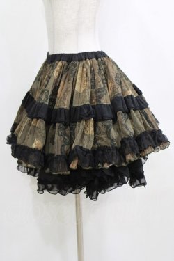 画像2: STEAM / プリントフリルギャザースカート  カーキ H-26-02-10-044-HN-SK-KB-ZH