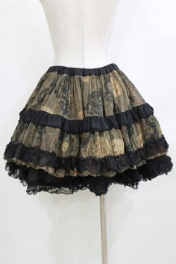 画像3: STEAM / プリントフリルギャザースカート  カーキ H-26-02-10-044-HN-SK-KB-ZH
