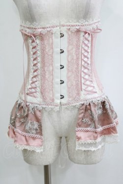 画像1: MR corset / レースフリルコルセット  ピンク H-26-02-10-047-PU-ZA-KB-ZH