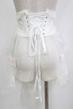 画像3: MR corset / 刺繍ショートコルセット  ホワイト H-26-02-10-049-PU-ZA-KB-ZH