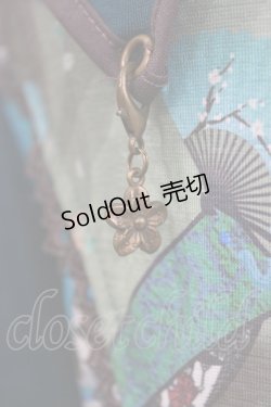 画像5: Ozz oneste / 和チャイナ着物トップス  ブルーグリーン H-26-02-10-051-OO-TO-KB-ZH