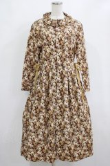 Jane Marple Dans Le Salon / Roman Roseシャツドレス  オーカー H-26-02-10-007-JM-OP-KB-ZH